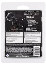 CalExotics Alpha Liquid Silicone Dual Support Magnum Ring