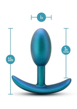 Anal Adventures Matrix Nebula Plug Silicone Anal Plug in Lunar Blue