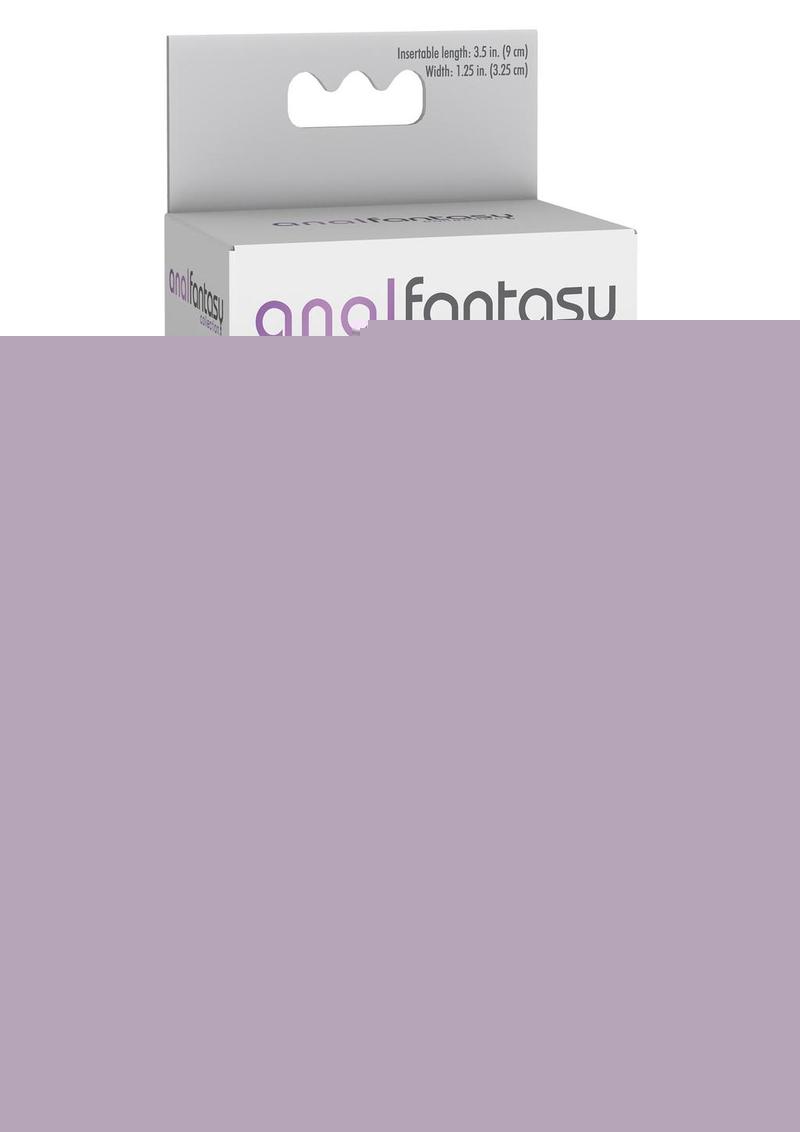 Anal Fantasy Collection Elite Vibrating Silicone Plug - Black - 3.5in