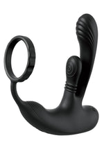 Anal Fantasy Elite Ass-Gasm Intimotion Multi-Motor Rechargeable Silicone Anal Plug - Black
