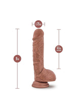 Au Naturel Big Billy Dual Density Dildo with Balls