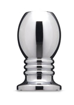 B-Vibe Aluminum Hollow Tunnel Butt Plug - Silver - 2.75in