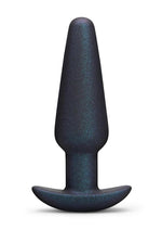 B-Vibe Hefty Weighted Silicone Anal Plug - Black