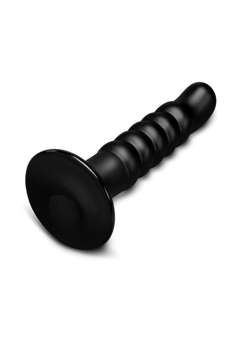 B-Vibe Krush Curved Ribbed Dildo