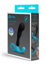 B-Vibe P-Spot Curl Silicone Prostate Massager - Black/Teal
