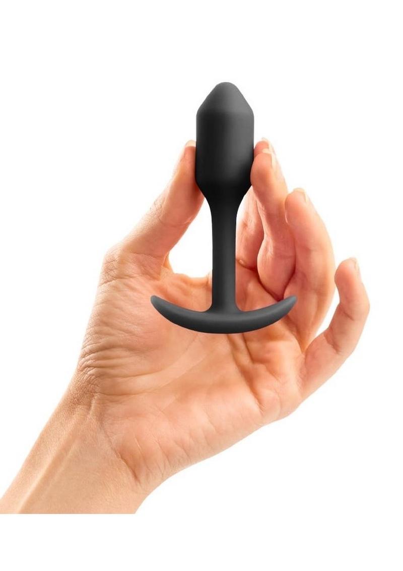 b Vibe Snug Plug 1 Weighted Silicone Anal Plug