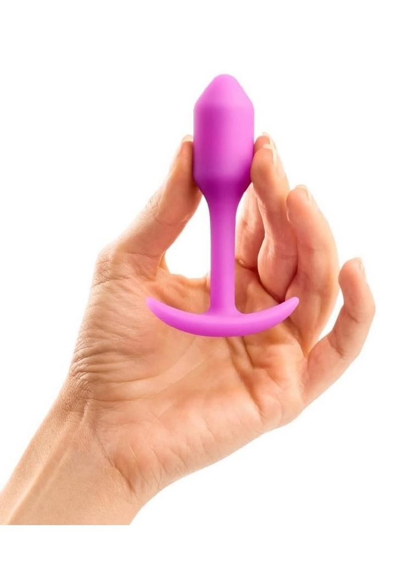 b Vibe Snug Plug 1 Weighted Silicone Butt Plug
