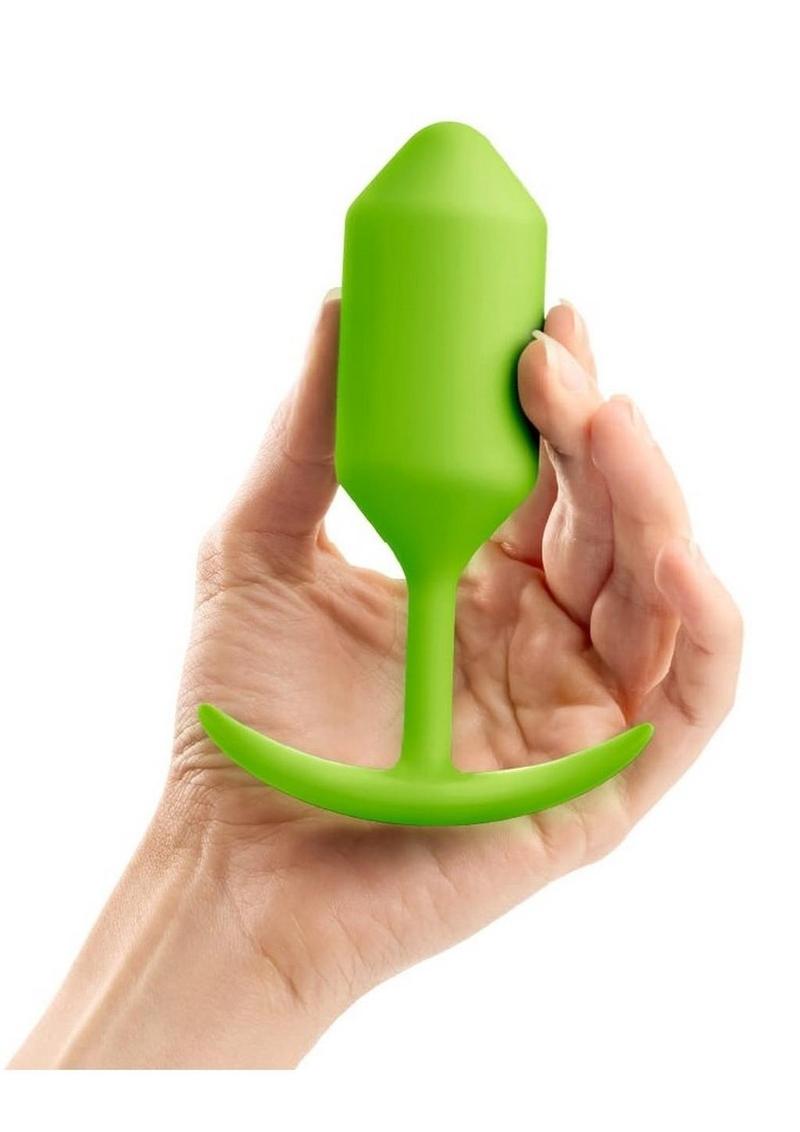 b Vibe Snug Plug 3 Weighted Silicone Anal Plug