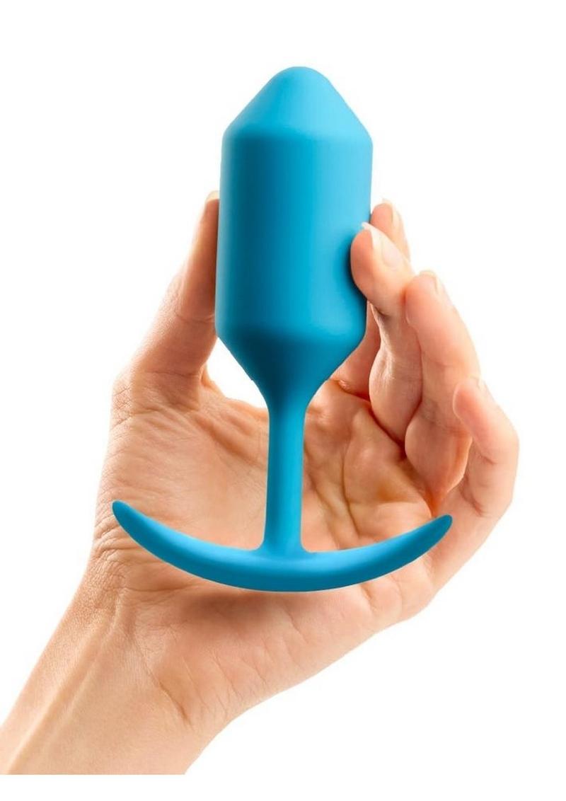 b Vibe Snug Plug 3 Weighted Silicone Anal Plug