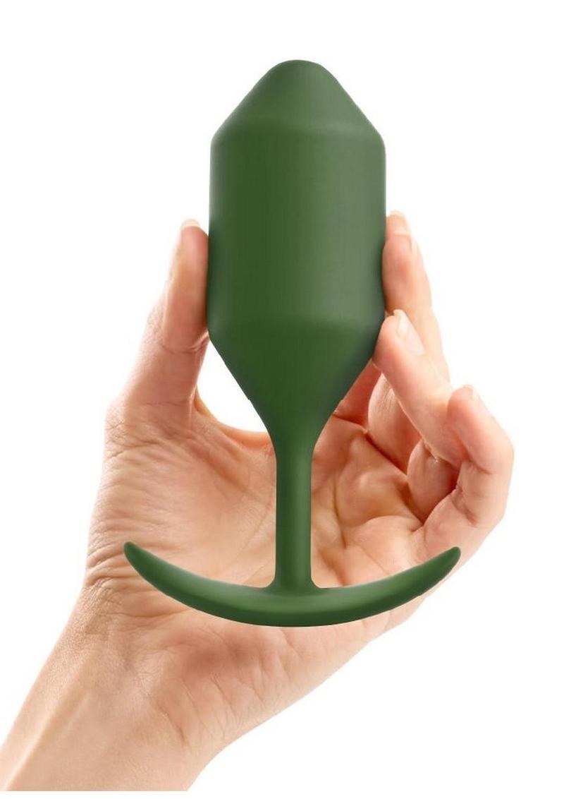 b Vibe Snug Plug 4 Weighted Silicone Anal Plug