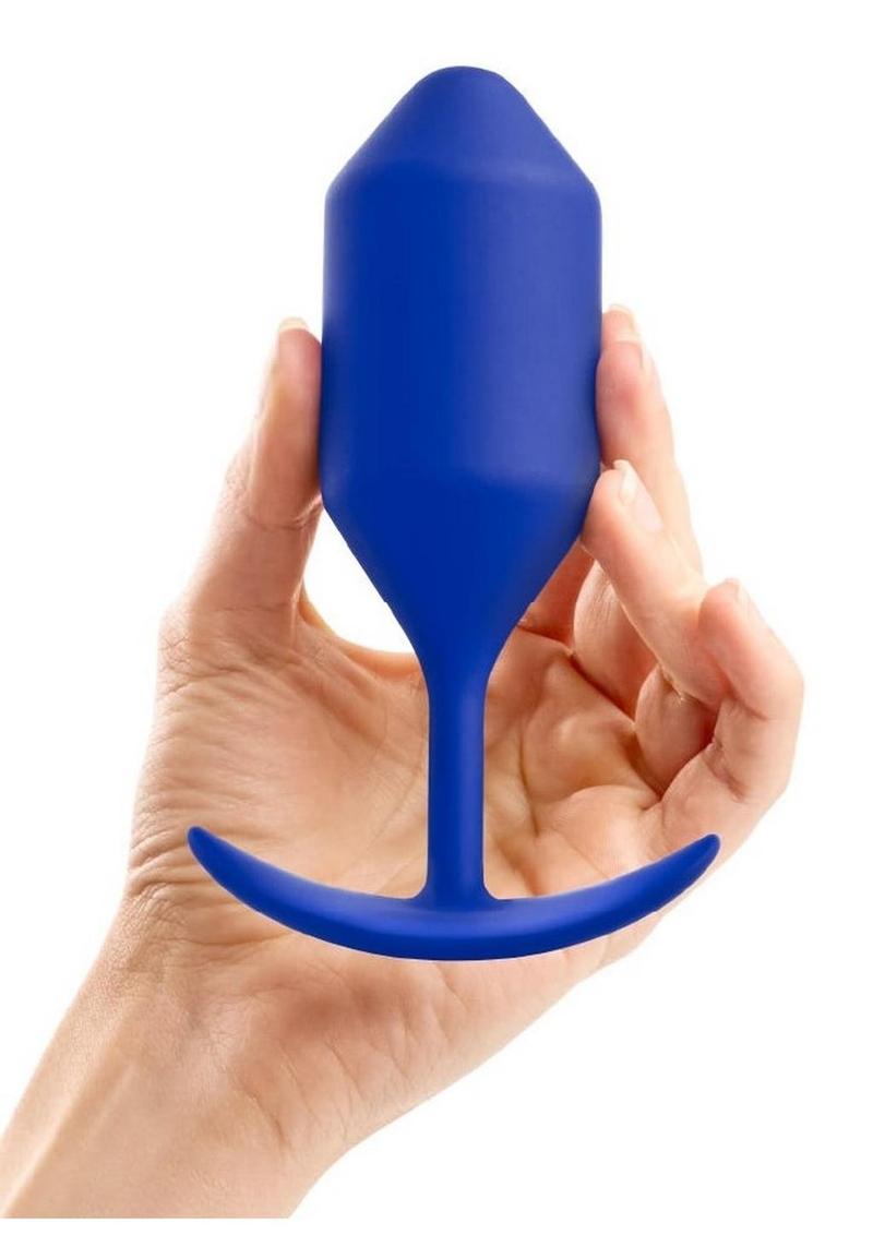 b Vibe Snug Plug 4 Weighted Silicone Anal Plug
