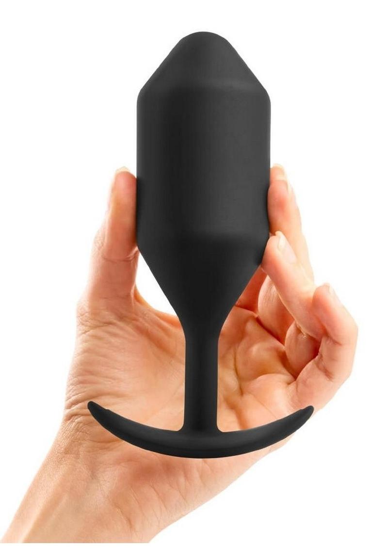 b Vibe Snug Plug 5 Weighted Butt Silicone Anal Plug
