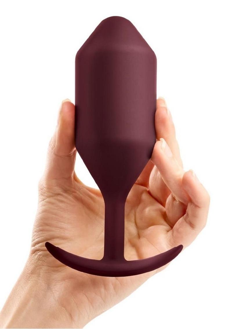 b Vibe Snug Plug 5 Weighted Silicone Anal Plug
