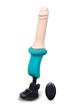 B-Vibe Thrusting Silicone Dildo Machine - Vanilla - 6.5in