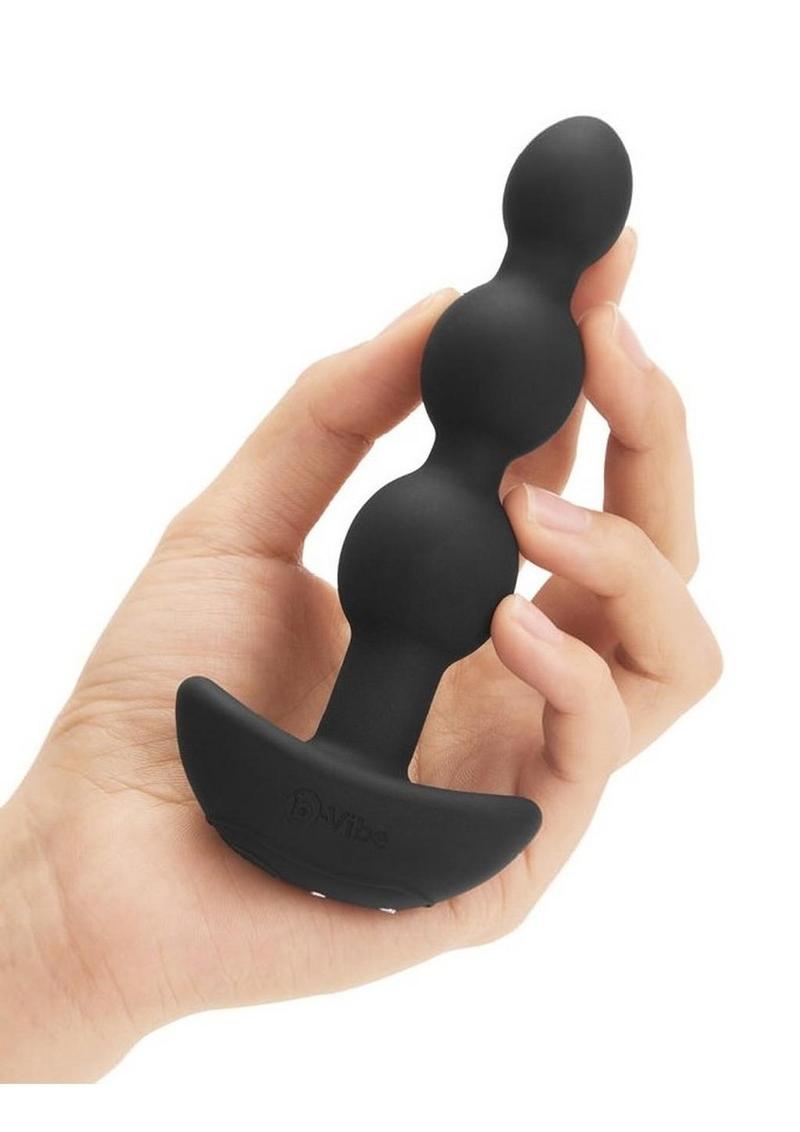 B-Vibe Triplet Rechargeable Anal Beads with Remote Control