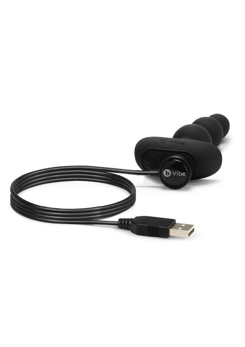 B-Vibe Triplet Rechargeable Anal Beads with Remote Control