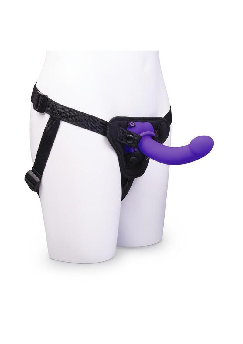 B-Vibe Vibrating Curved Strap-On Kit