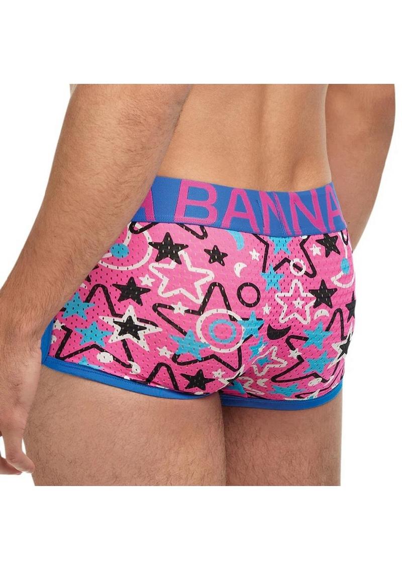 Banana Cabana Sport Trunk Mix Vibrant Stretch Trunks for Men