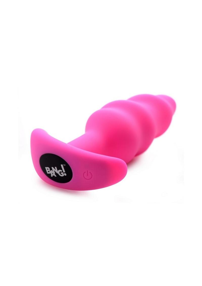 BANG 21X Silicone Swirl Vibrating Butt Plug