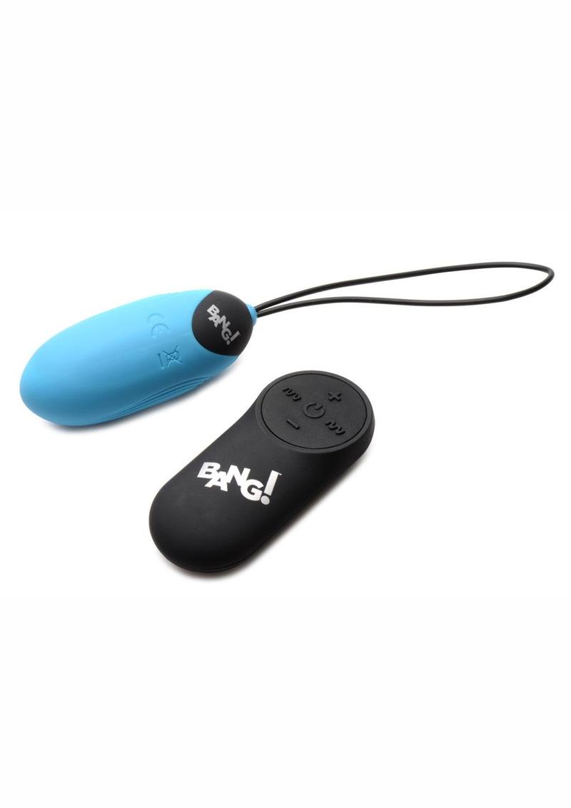 Bang! 28x Grooved Silicone Egg With Remote Control Vibrators