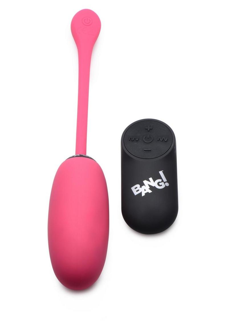 Bang! 28x Plush Silicone Rechargeable Egg With Remote Control