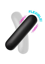 Bang! Flexible Rechargeable Silicone Bullet - Black