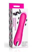 Bang! Thrusting Rechargeable Silicone Vibrator - Pink