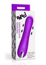 Bang! Thrusting Rechargeable Silicone Vibrator - Purple
