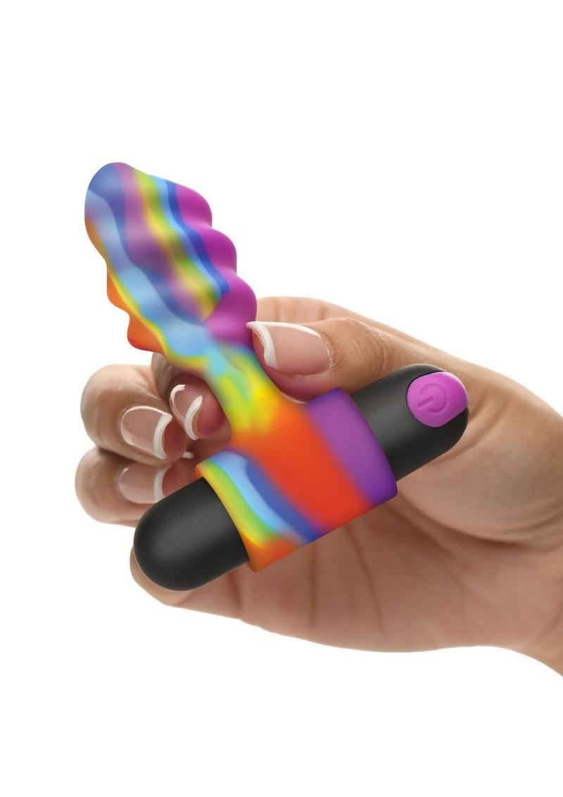 Bang! Vibrating Rainbow Butt Plug