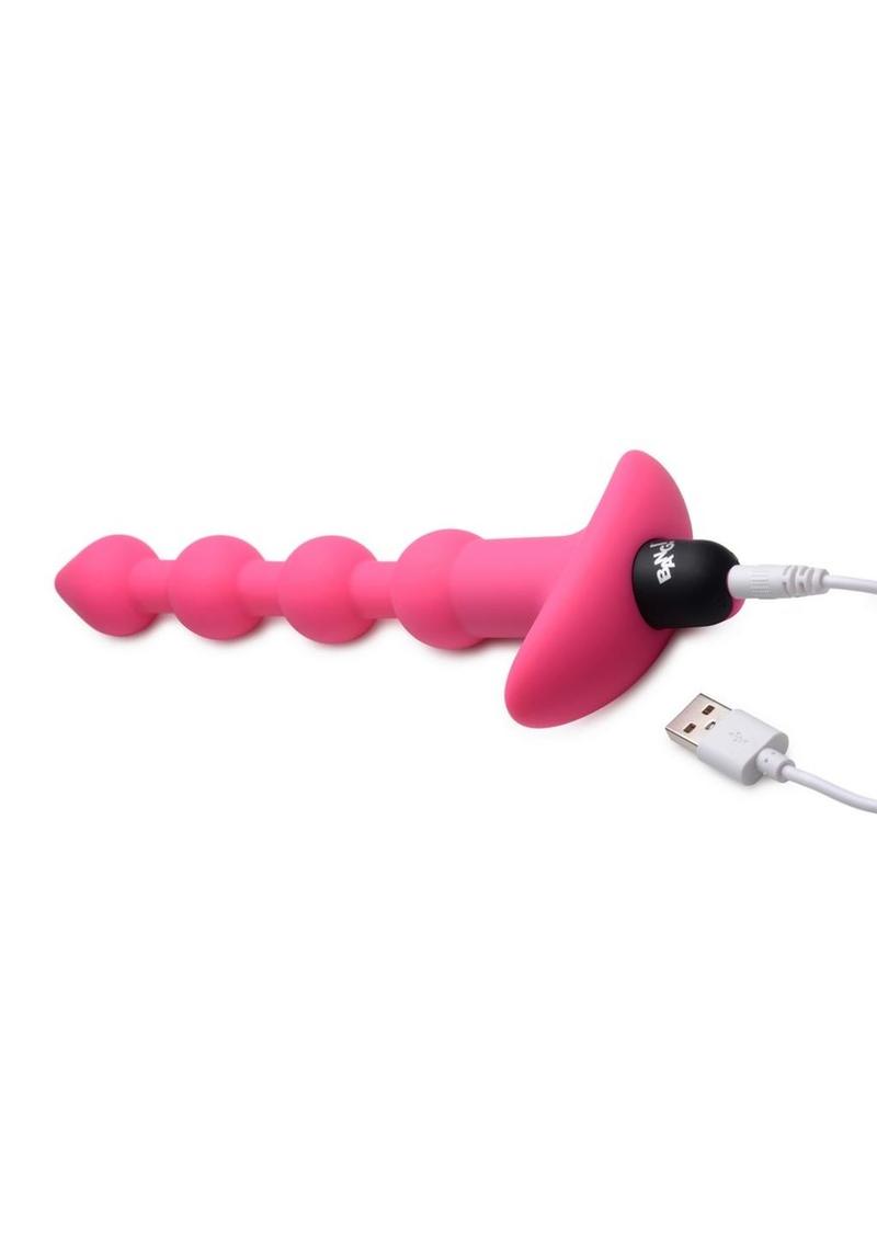 Bang! Vibrating Silicone Rechargeable Anal Beads