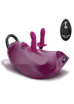 Bedroom Bliss Wild Ride Rocking Saddle Rechargeable Sex Machine with Remote - Purple