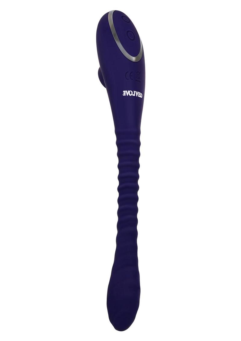 Bendable Sucker Dual-End Silicone Vibrator