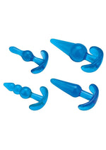 Blue Line 4PC Anal Training Set Silicone Butt Plugs
