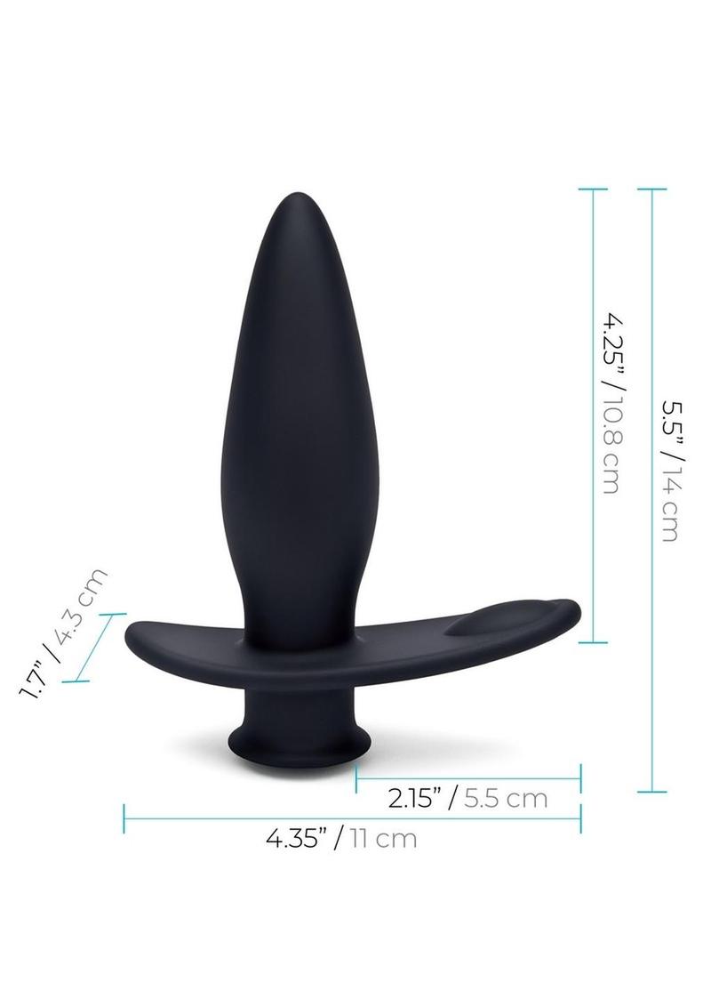 Blue Line Pointer Silicone Deep Drilling Butt Plug