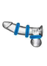 Blue Line Ultra-Stim Stretch Cock Rings For Enhance Performance