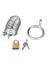 Blue Line Prisoner Chastity Cock Cage