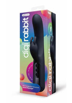 Bodywand Digi Rabbit Silicone Rechargeable Dual Stimulating Vibrator - Black