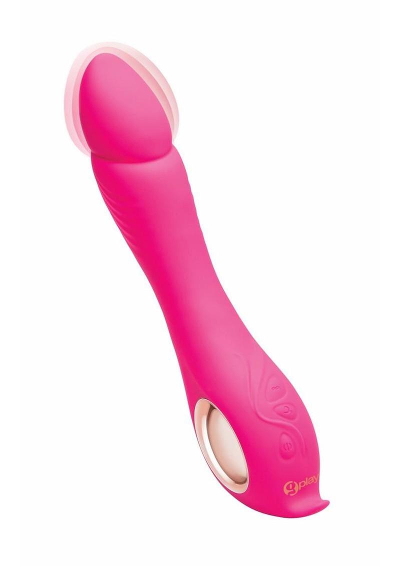 Bodywand G-Play Inflatable Squirt Master Silicone Rechargeable Vibrator - Pink