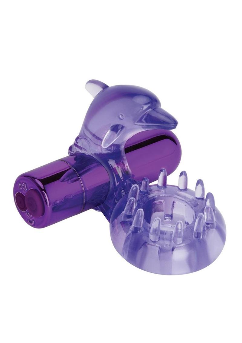 Bodywand Rechargeable Dolphin Ring with Clit Ticklers Powerful Vibrations