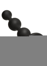 Booty Bling Jeweled Silicone Anal Beads - Silver