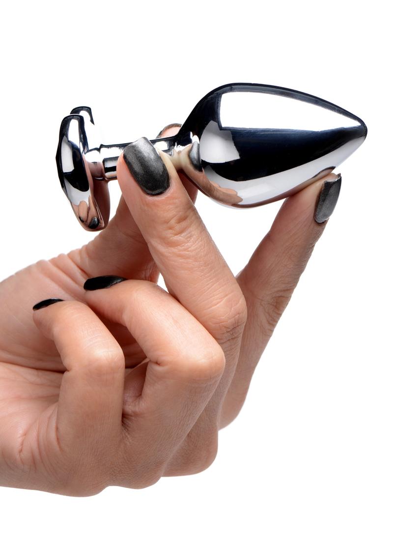 Booty Sparks Black Heart Gem Large Anal Plug