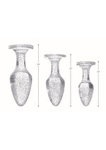 Booty Sparks Pink Glitter Gem Anal Plug Set