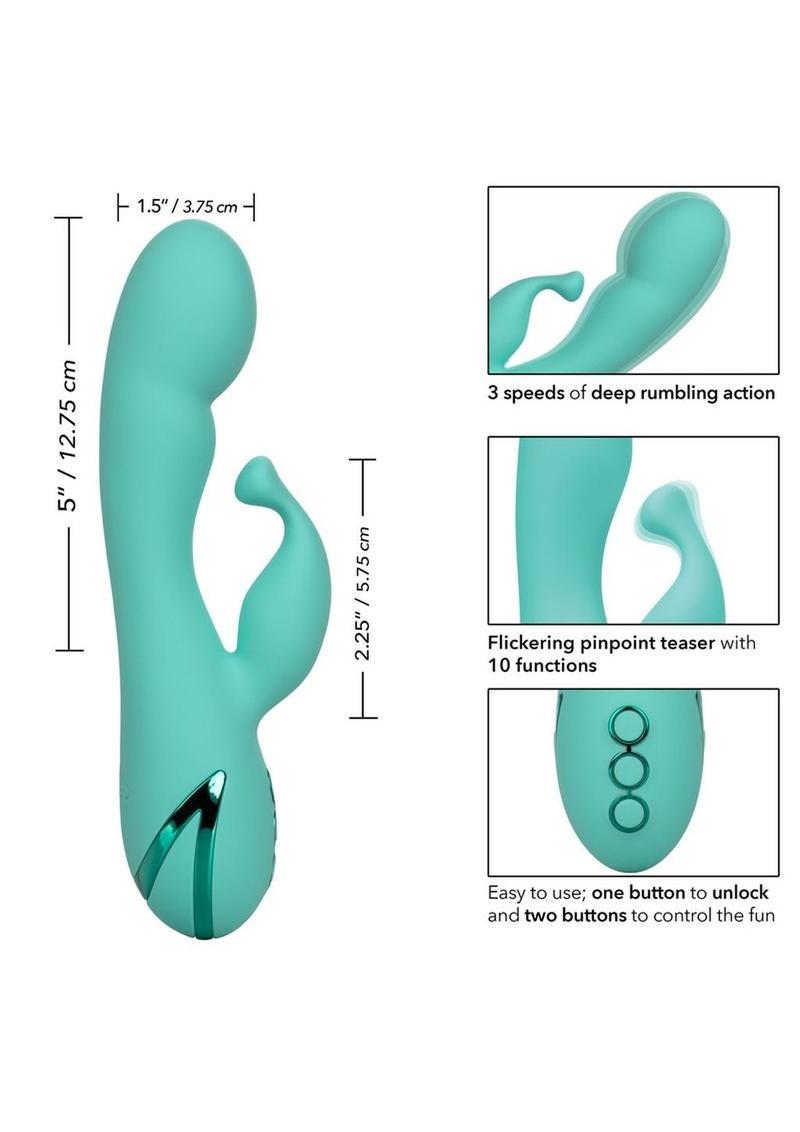 California Dreaming Tahoe Temptation Silicone Rabbit Vibrator
