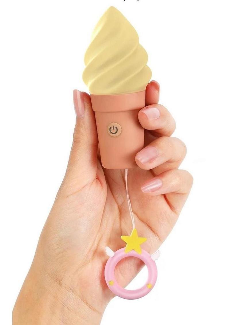 Cand'Ice Vanilla Pop Rechargeable Silicone Clitoral Stimulator