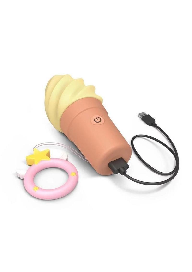 Cand'Ice Vanilla Pop Rechargeable Silicone Clitoral Stimulator