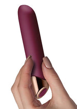 Chaiamo Rechargeable Silicone Vibrator Black with Rose Gold Accent