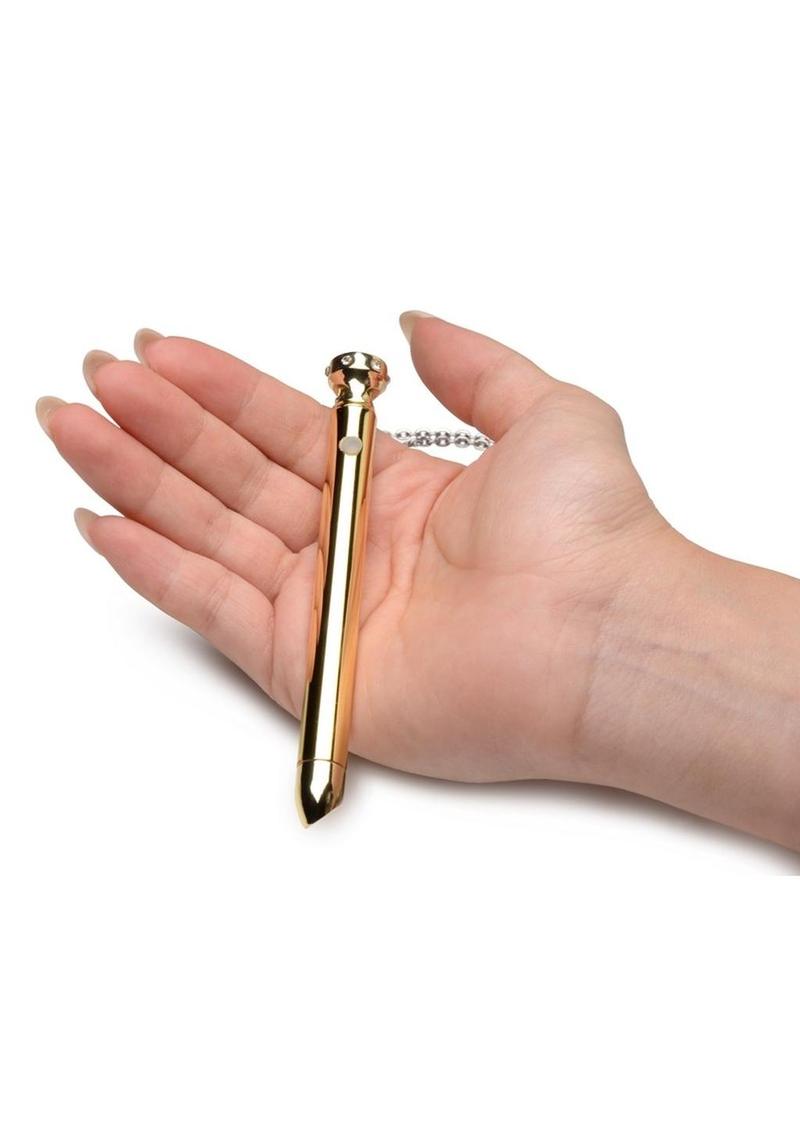 Charmed 7X Vibrating Necklace Gold