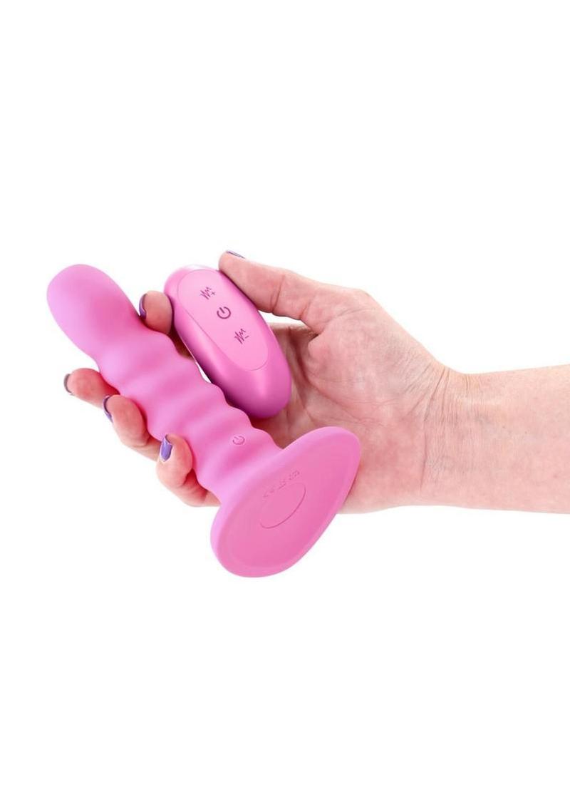 Colours Ribbed Vibrating Dildo