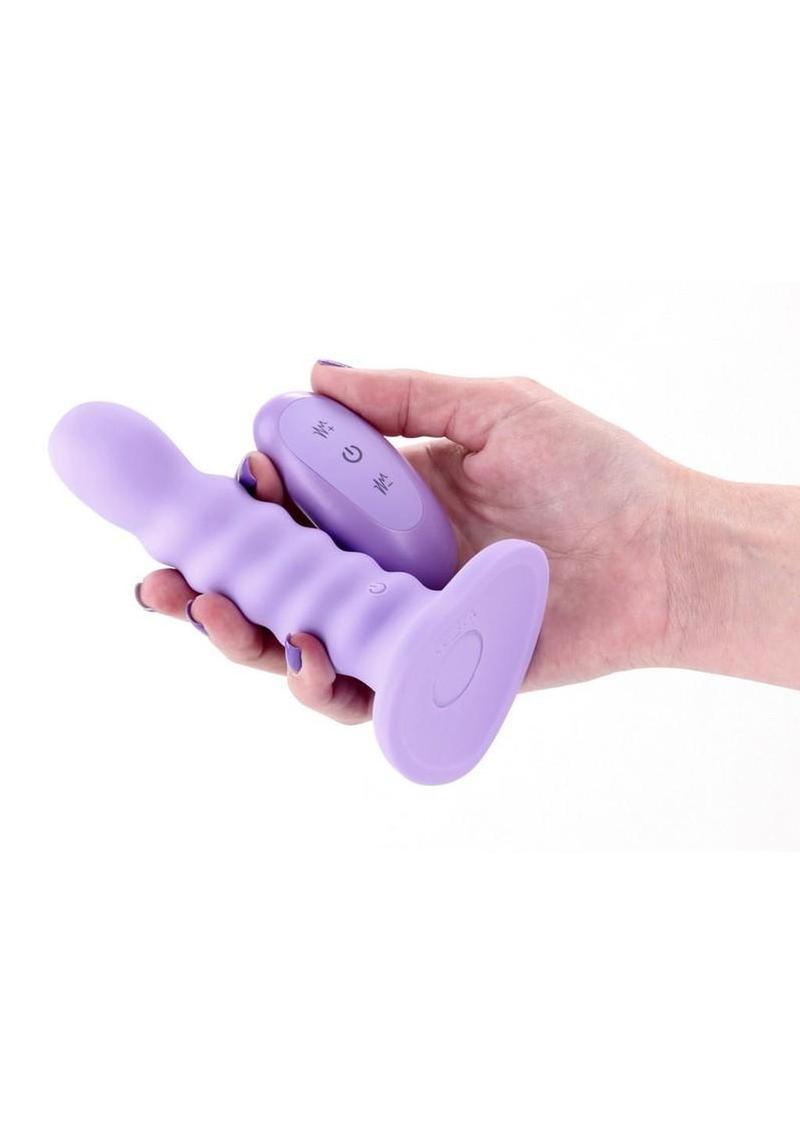 Colours Ribbed Vibrating Dildo