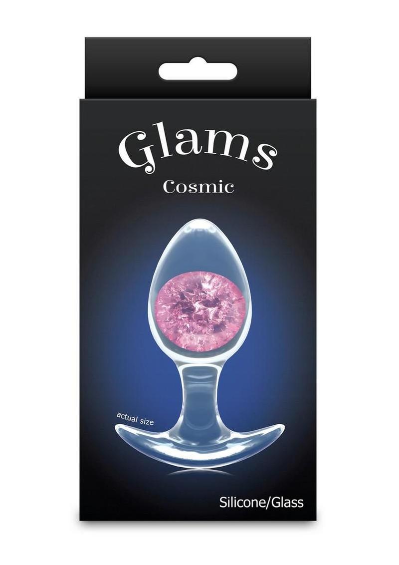Cosmic Glams Silicone Anal Plug - Pink - Medium